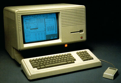 Computers on Apple Lisa Computer With Graphical User Interface And Mouse Appears In