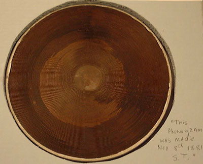 Tainter Phonogram Disc Record