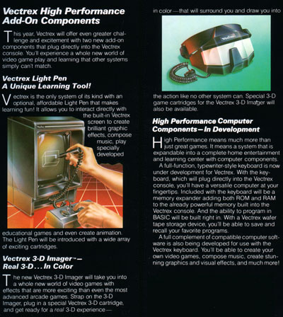 GCE Vectrex Light Pen 3-D Imager Computer Components