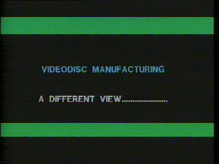VideoDisc Manufacturing