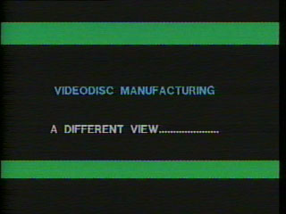 VideoDisc Manufacturing