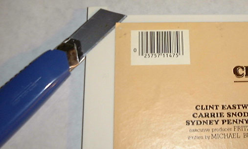 Lifting Label With Blade
