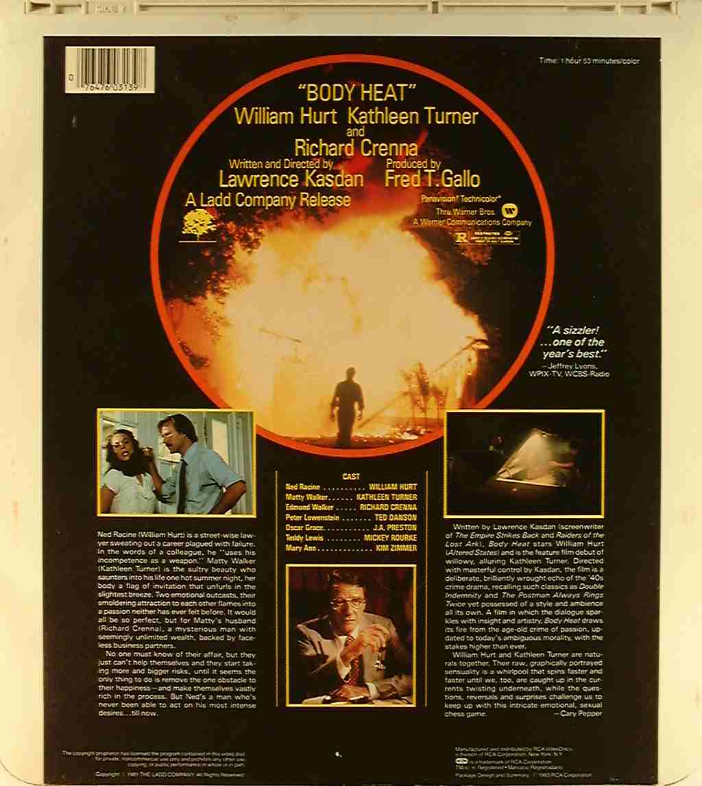 CED title precursor to the Blu-ray DVD movie disc format