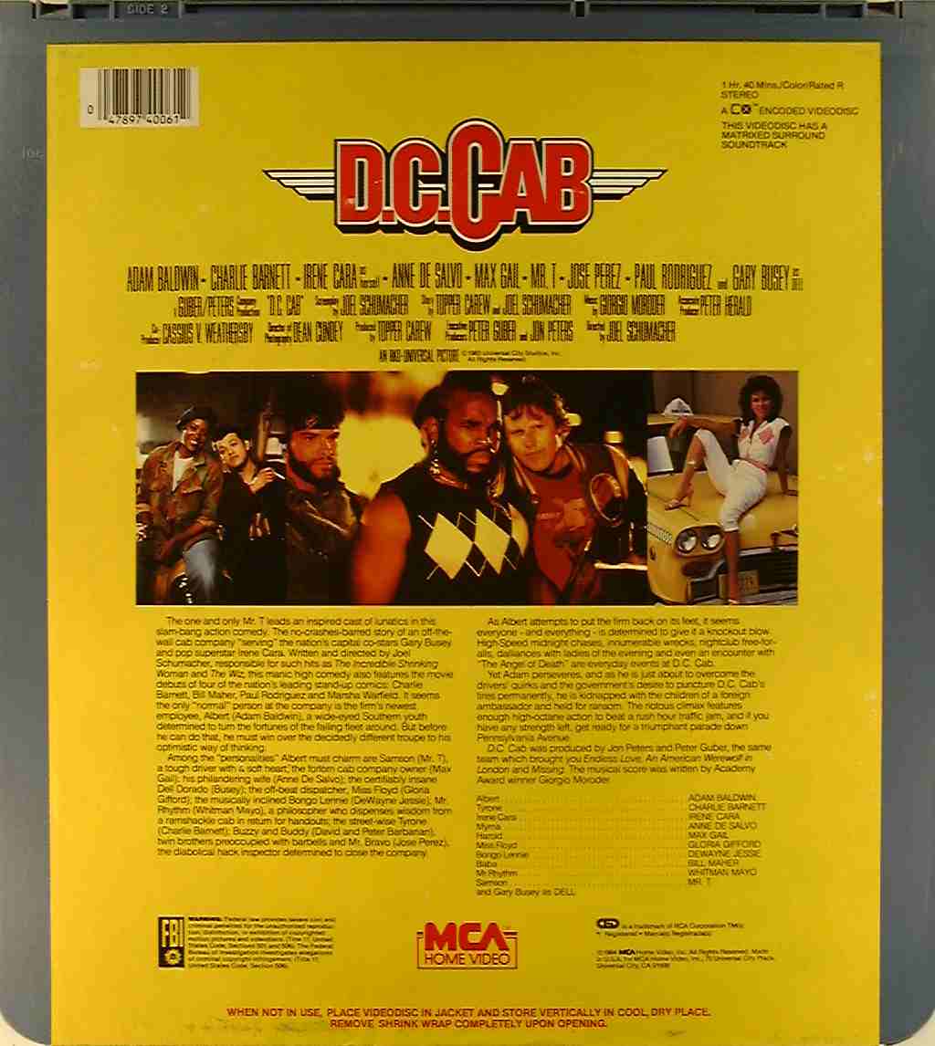 CED title precursor to the Blu-ray DVD movie disc format