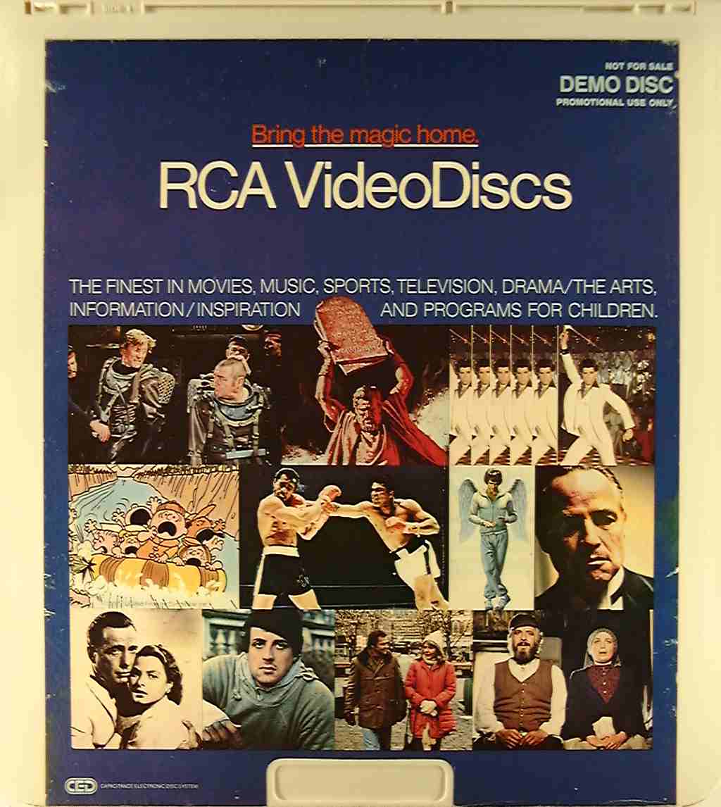 CED title precursor to the Blu-ray DVD movie disc format