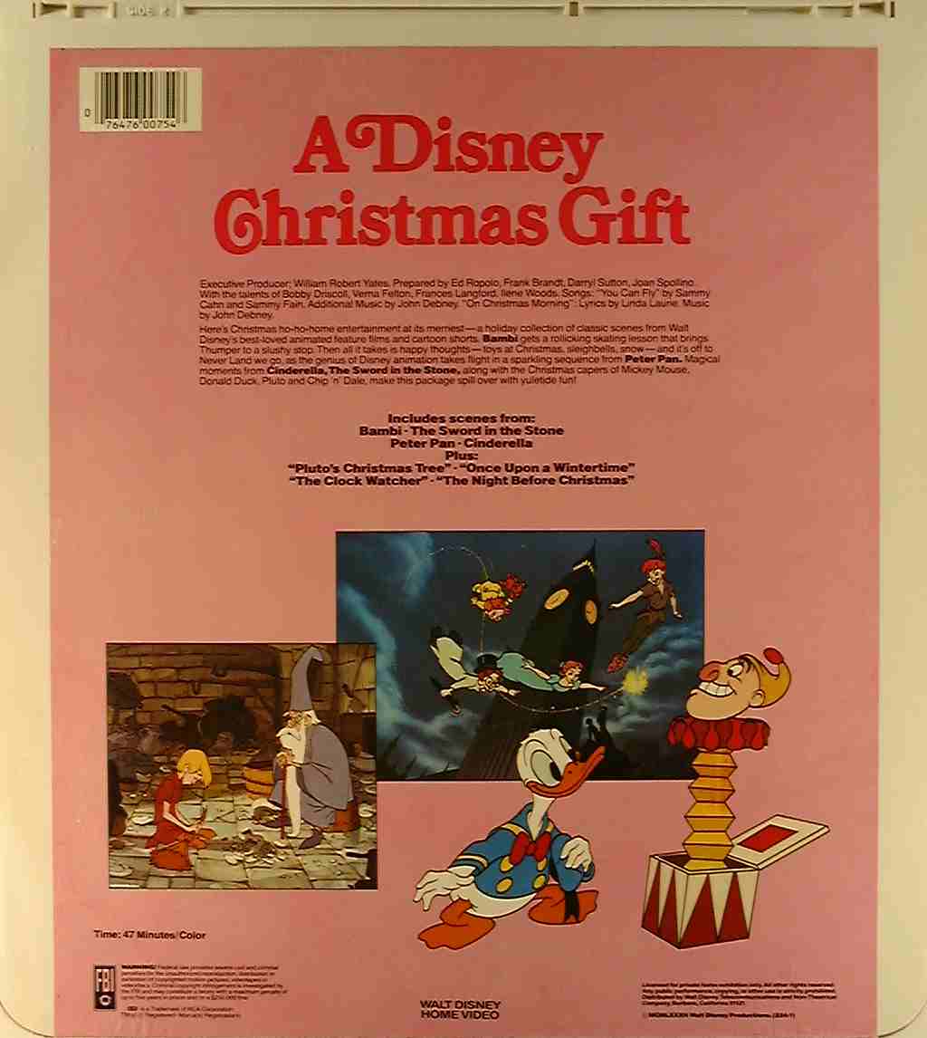 A Disney Christmas Gift VHS tape