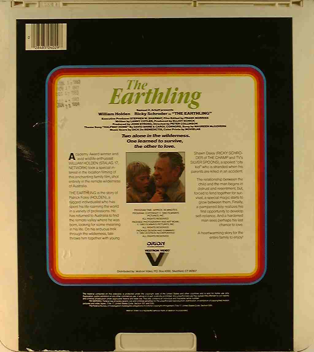 CED title precursor to the Blu-ray DVD movie disc format