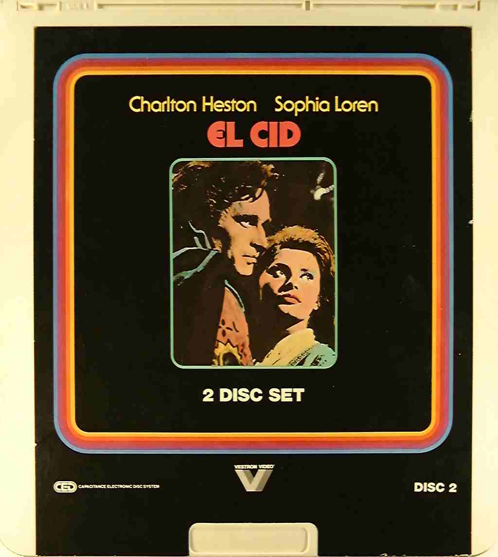 CED title precursor to the Blu-ray DVD movie disc format