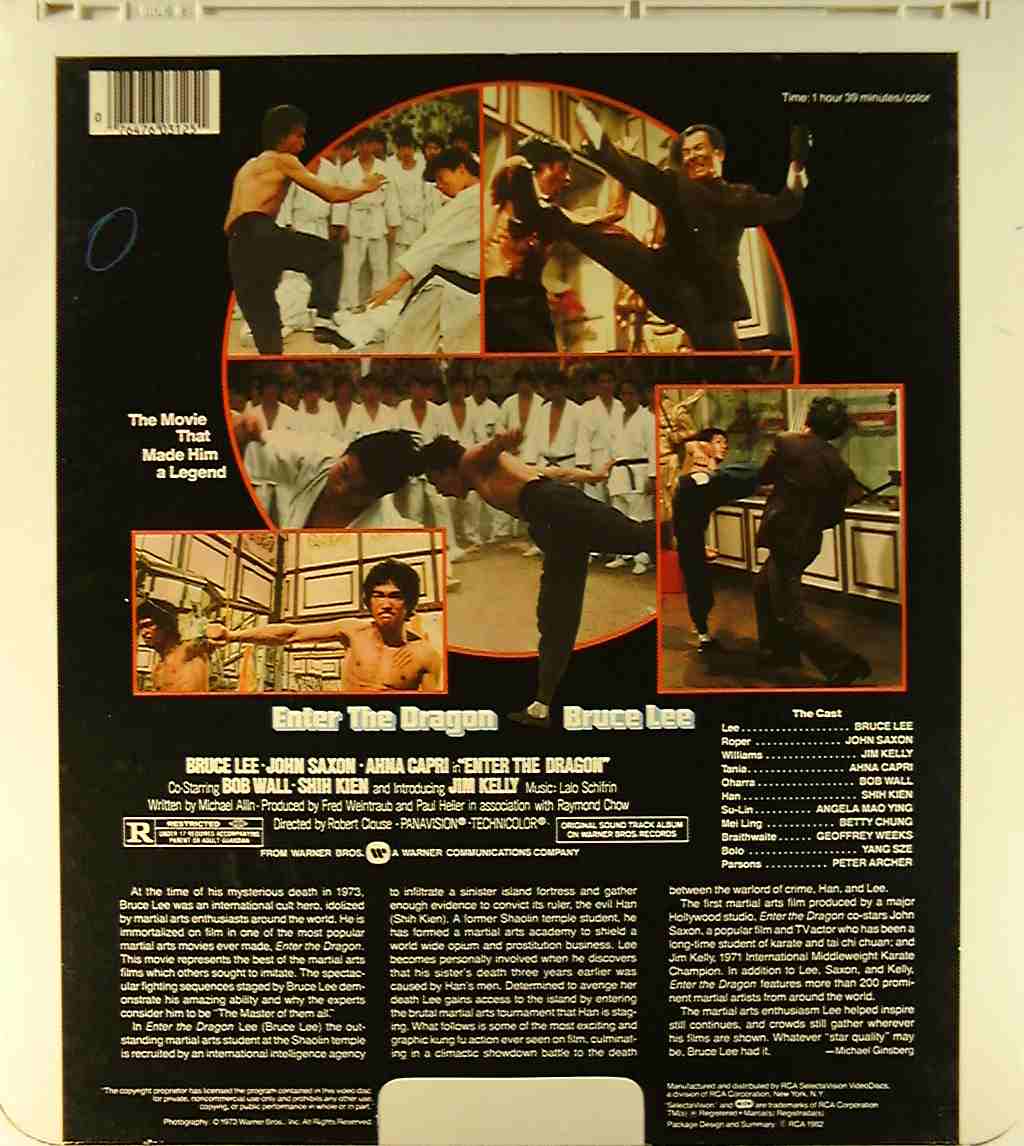 CED title precursor to the Blu-ray DVD movie disc format