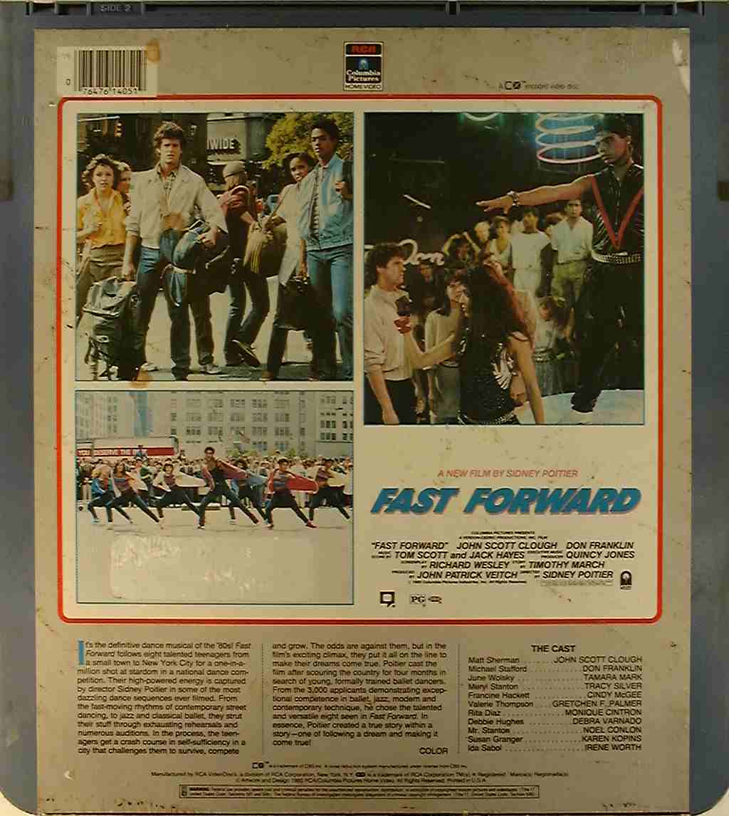 CED title precursor to the Blu-ray DVD movie disc format