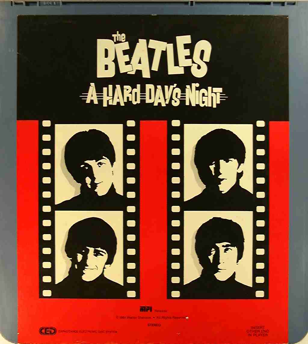 CED title precursor to the Blu-ray DVD movie disc format