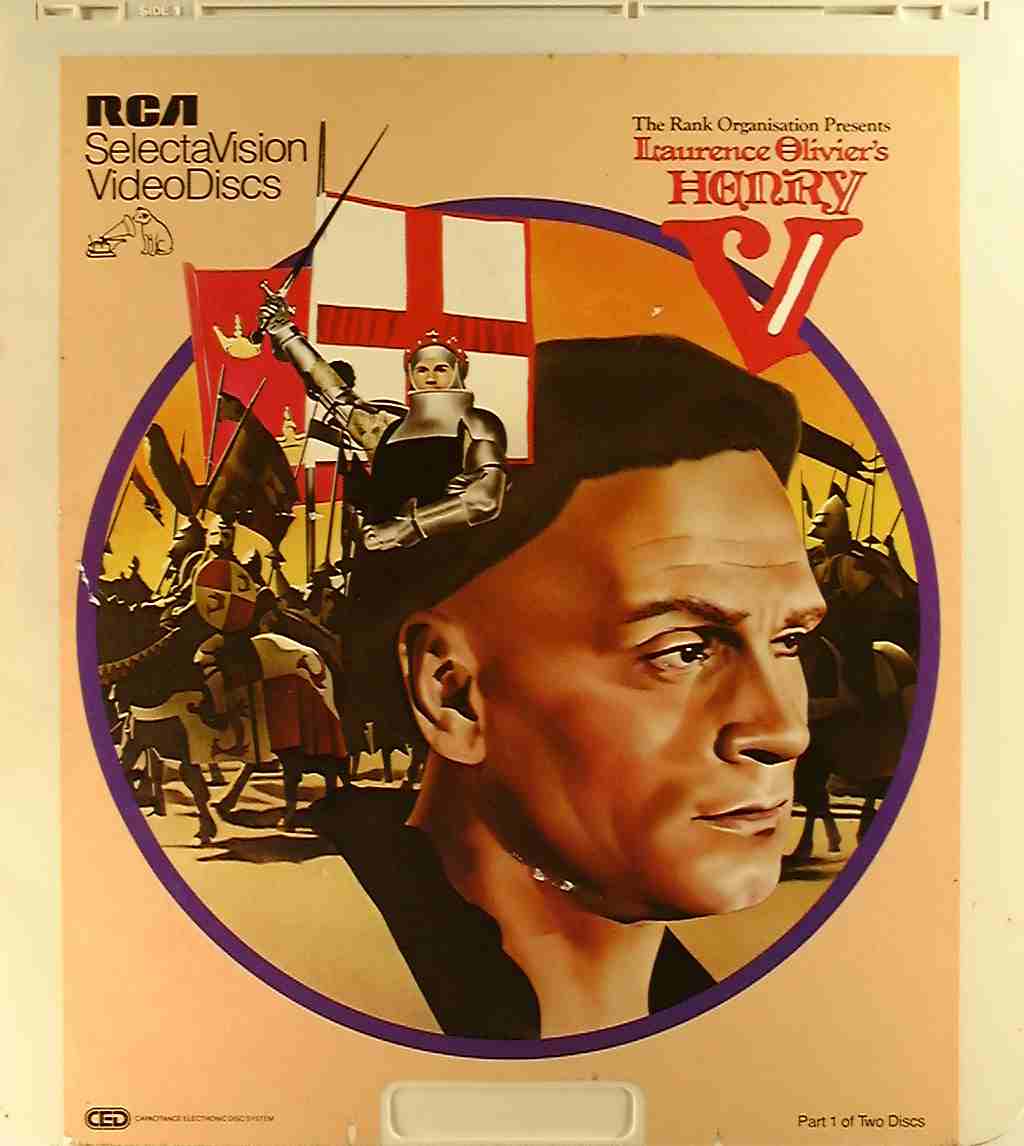 Henry V 2 U Side 1 Ced Title Blu Ray Dvd Movie Precursor