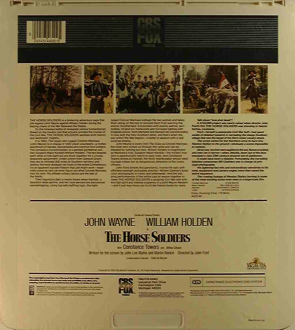 CED title precursor to the Blu-ray DVD movie disc format