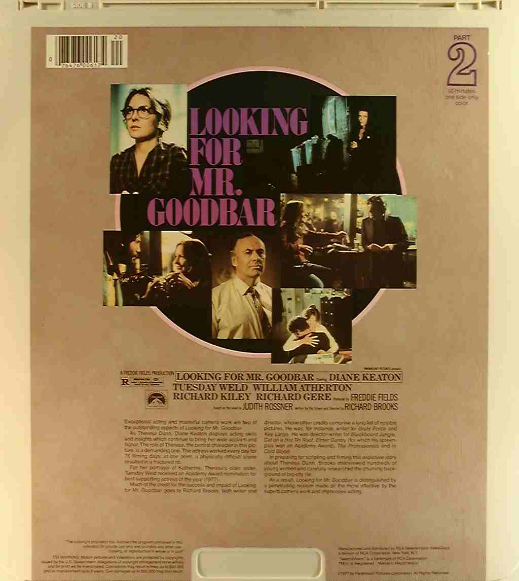 CED title precursor to the Blu-ray DVD movie disc format