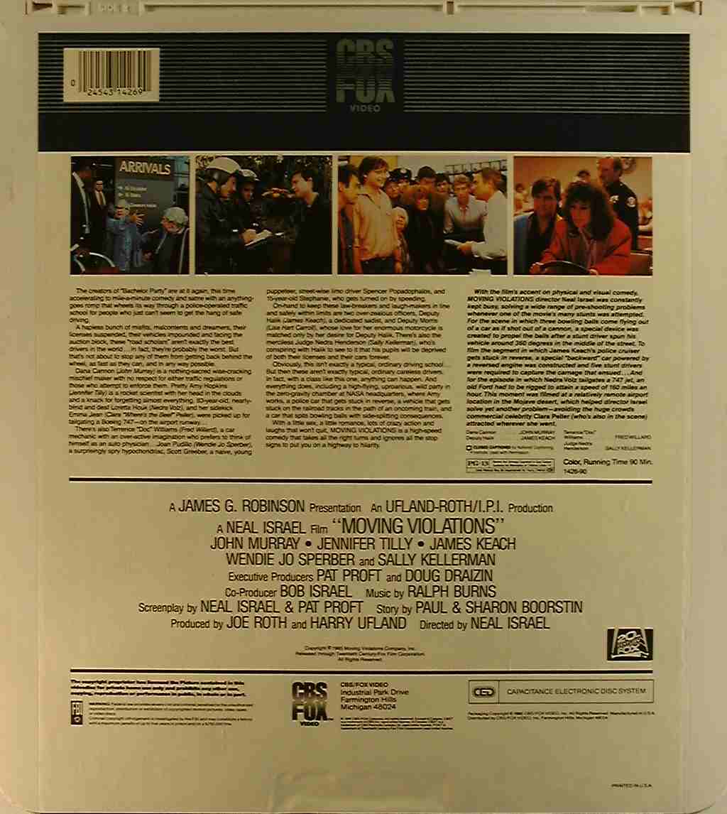 CED title precursor to the Blu-ray DVD movie disc format