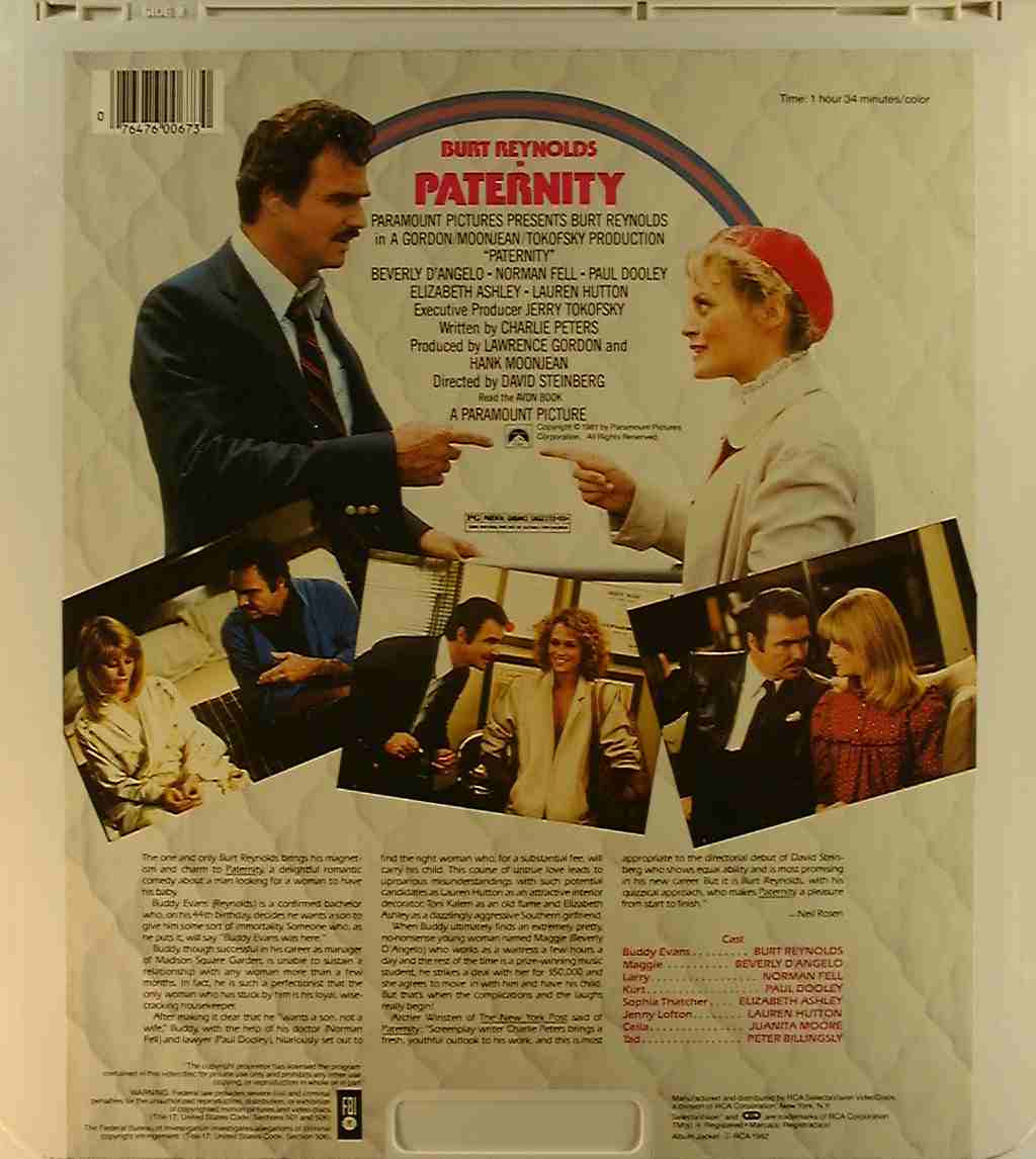 CED title precursor to the Blu-ray DVD movie disc format