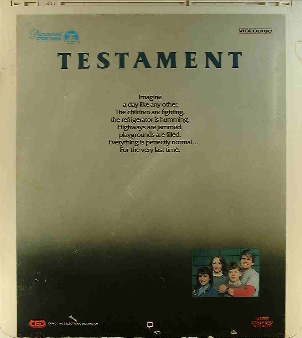 CED title precursor to the Blu-ray DVD movie disc format